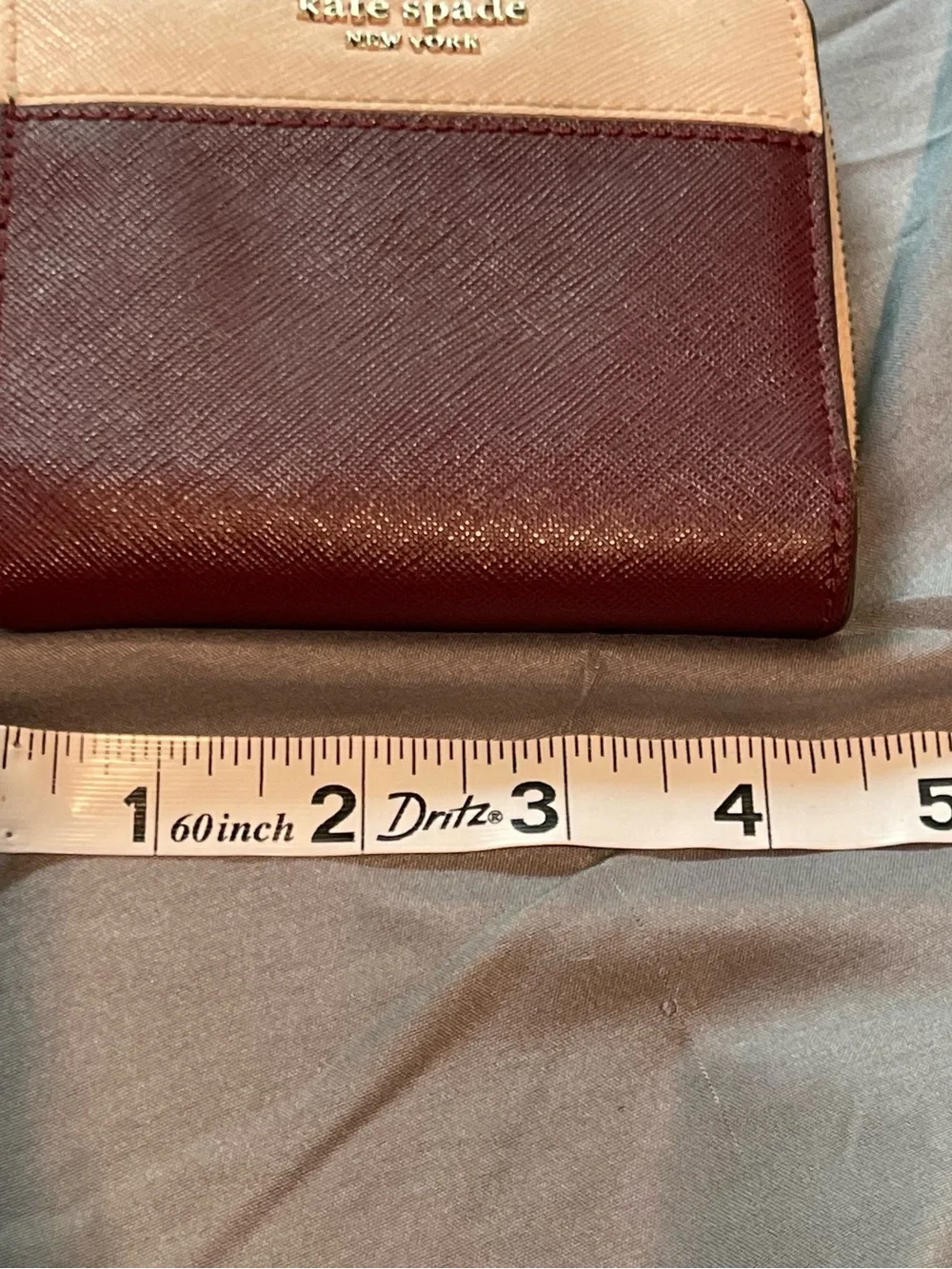 kate spade Two-Tone Wine and Blush Crossbody with Matching wallet